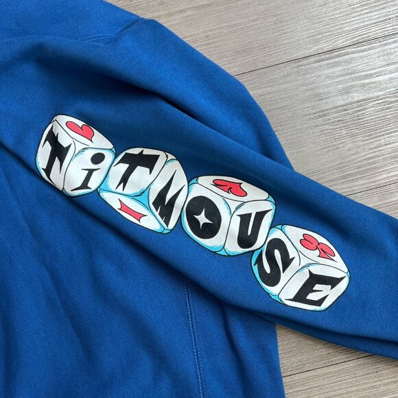 Blue Titmouse Stuff Titmouse Inc Graphic Print Heavyweight Sweatshirt Size XL - Picture 4 of 7